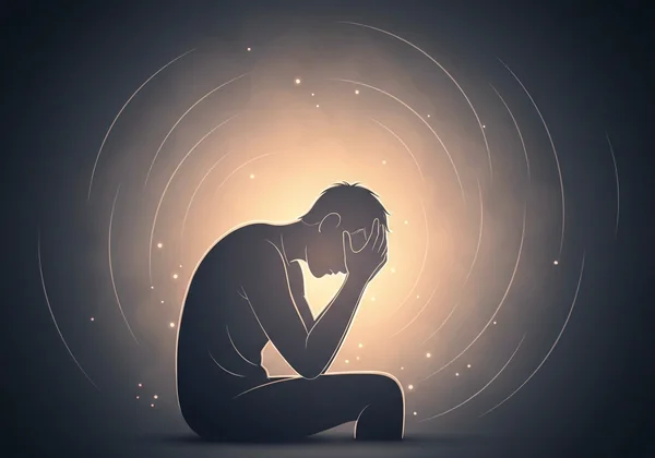 Person feeling overwhelmed by fear, symbolizing AVPD struggle