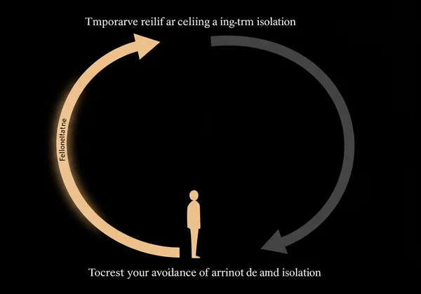 Visualizing the cycle of avoidance and long-term isolation